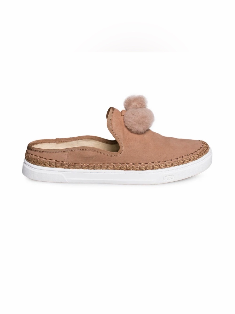 UGG Australia Puff Slip-on Sandalwood Mules/Clogs Size 6 EUC